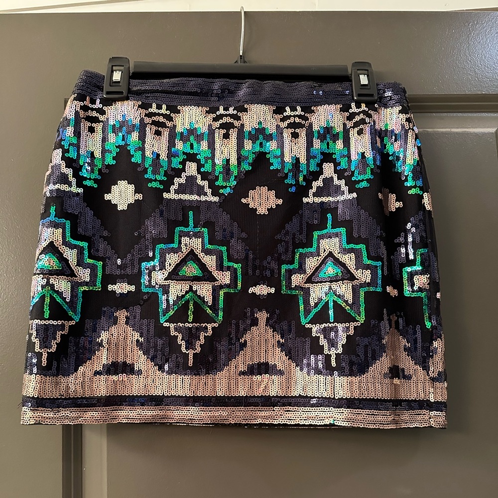 Sequin mini skirt